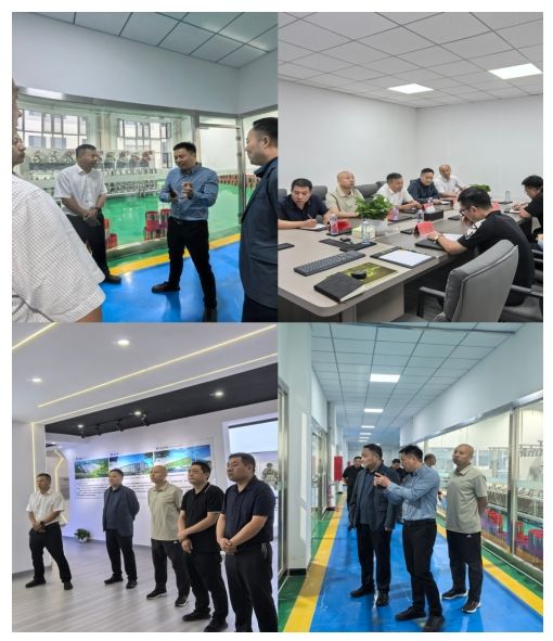 辽宁省朝阳市建平县经济开发区领导来我公司交流访问